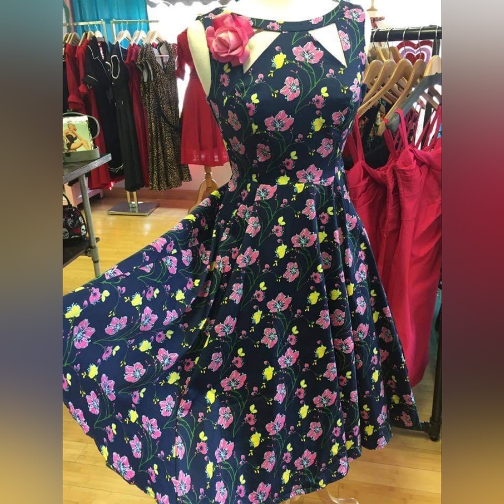 Hearts & Rose's Pink/Yellow Floral Dress